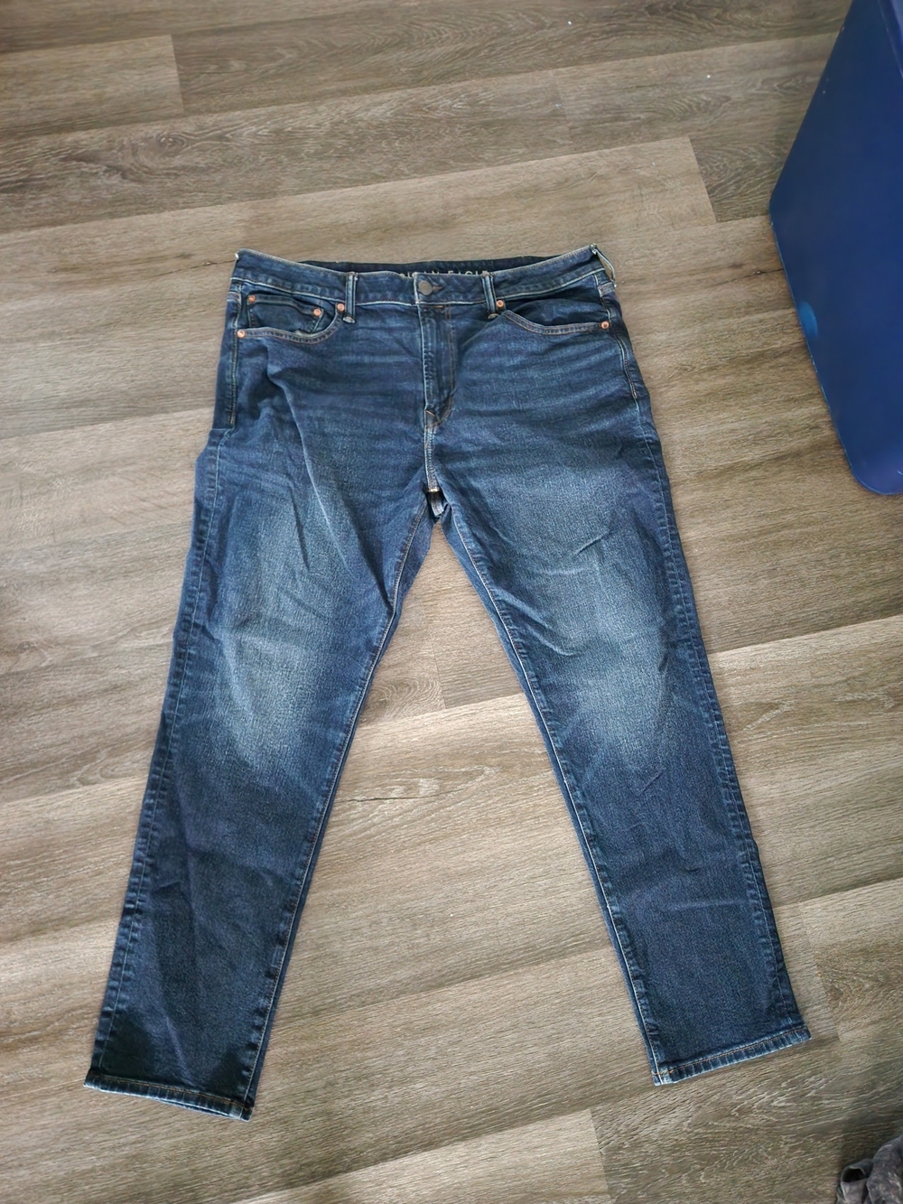 American Eagle Outfitters Men's Bootcut Jeans - Dark Blue Wash 38x32